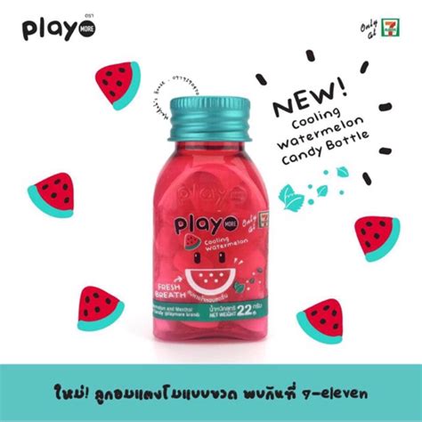 Kẹo Play Thái Lan mới dạng gói và hũ chai nhựa siêu hot hit có vị táo xanh chanh muối đào