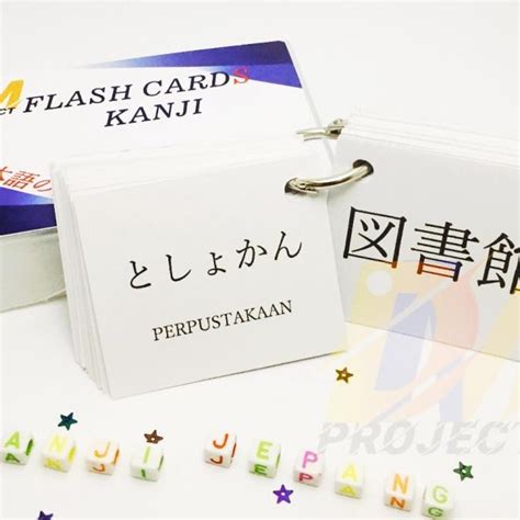 Jual Flash Card Kartu Hafalan Kanji Jlpt N4 Jft A2 Nat T Bahasa Jepang