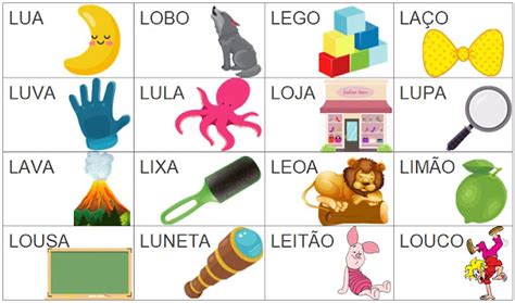 Palavras Boas Com L - ATIVIDADES PARA EDUCADORES: Lista de palavras - Sílabas simples