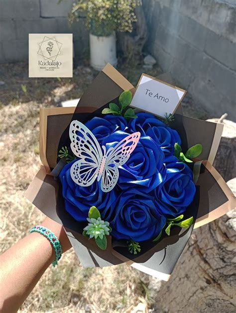 Rosas Eternas 💙 Ramo De Cintas Manualidades Regalos Rosas