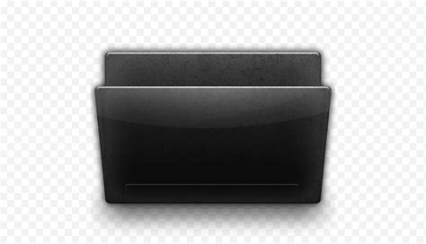 Conjunto De Iconos Negro Brillante Carpeta Abierta Png Klipartz