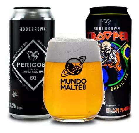 Kit Presente Cerveja Bodebrown Trooper Perigosa Copo Mercadolivre