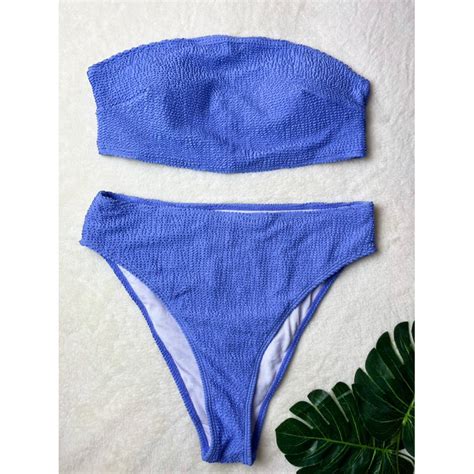 Plus Size Two Piece Swimsuit Bikini Set Xl Xl Tube Type Shopee Philippines