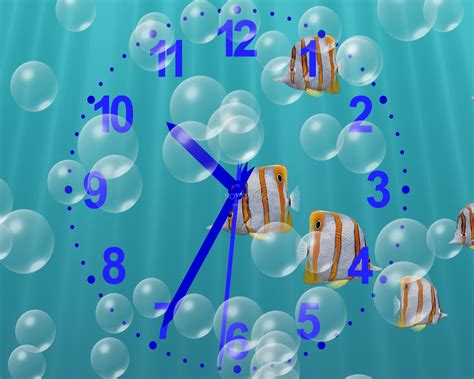 Underwater Bubble Clock Screensaver 1.25 - Download, Review, Screenshots