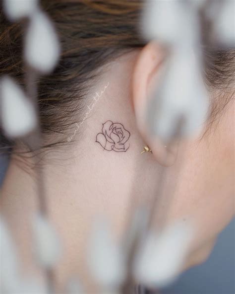 Tatu Atras Da Orelha - Tatuagem feminina atrás da orelha: artes cheias de personalidade que ...