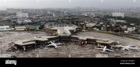 Aerial View Of Ninoy Aquino International Airport Manila Philippines