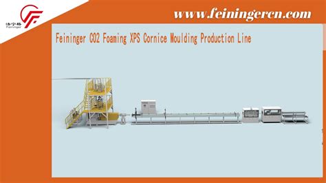 Co Foaming Xps Extruded Polystyrene Crown Cornice Making Machine Youtube