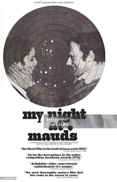 My Night At Maud's, poster, , US poster art, from left: Francoise ...