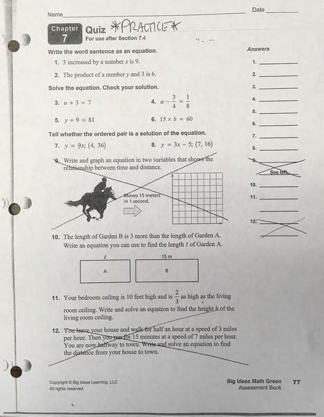 Big Ideas Math Chapter 5 Quiz Answers
