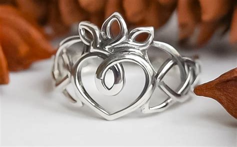 Anillos Claddagh De Plata De Ley Para Mujer Anillo De Corona De