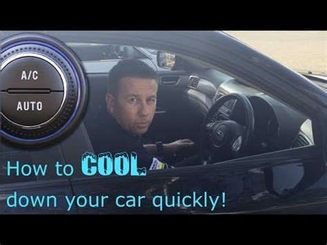 how to cool your car down faster