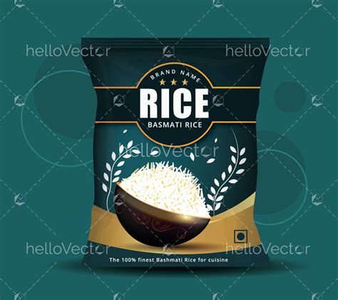 Rice Bag Packaging Design Vector - Download Graphics & Vectors