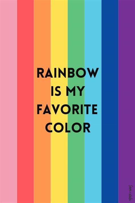 Rainbow Is My Favorite Color Vinyl Sticker Rainbow Favorite Color Gay Rainbow