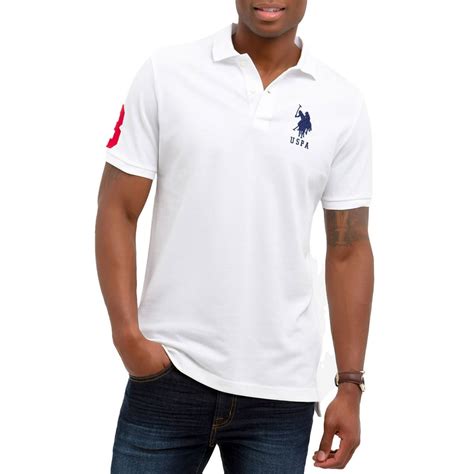 U.S. Polo Assn. - U.s. Polo Assn. Mens Pique Polo T-Shirt - Walmart.com - Walmart.com