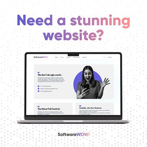 Transform your online presence with a stunning website from SoftwareWOW
