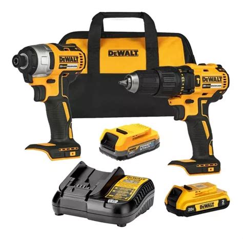 Combo Dewalt Brushless Rotomartillo Llave De Impacto Color Amarillo Negro