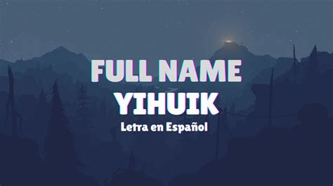 Yihuik 苡慧 Full Name 連名帶姓 Sub Español Pinyin Chino YouTube Music