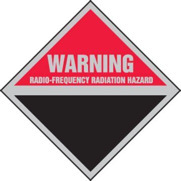 Radio Frequency Radiation Hazard Warning Safety Sign Mrfq