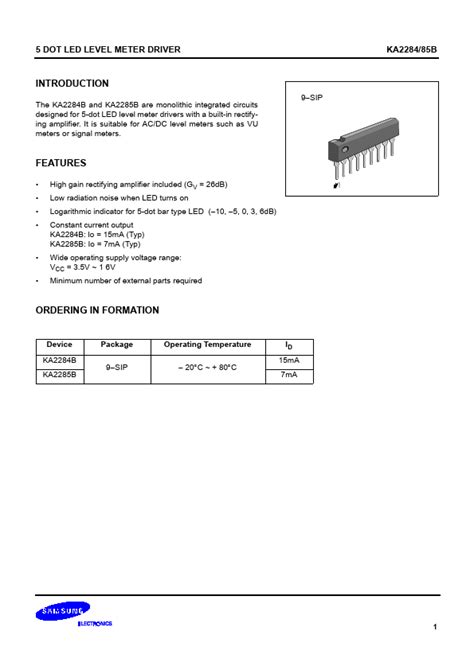 Ka2284b Driver Datasheet Distribuidor Stock Y Mejor Precio