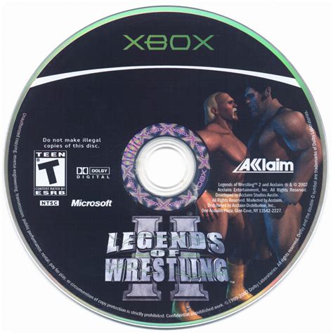 Legends of Wrestling II (2002) Xbox box cover art - MobyGames