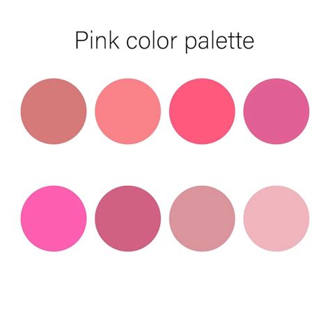 premium vector pink color palette swatch guide decoration scheme vector