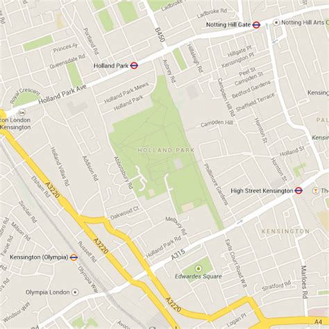 map hollandpark finchley road studios