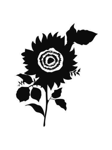 Трафарет Подсолнух