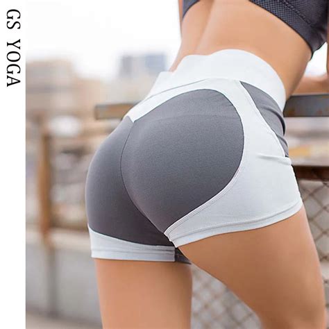 Sexy Hot Shorts Women Yoga Shorts High Waist Running Short Sports Clothing Training Fitness