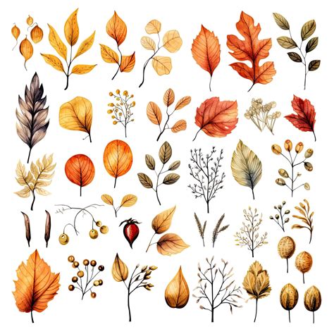 Premium Photo | Watercolor autumn leaves