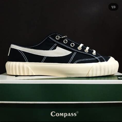 Sepatu Compass Vintage 98 Low Bw Black White Size 41 Bnib Compass