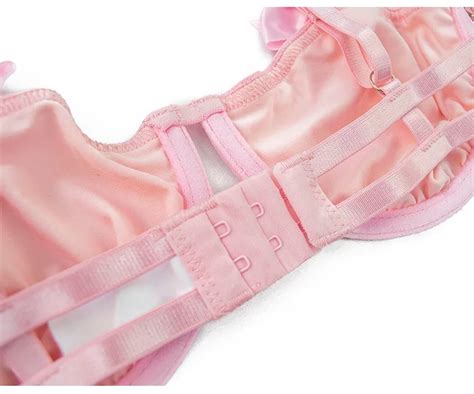 Women Sexy Lingerie Pink Bow Adjustable Straps Erotic Lingerie Lace Sheer Patchwork Sensual