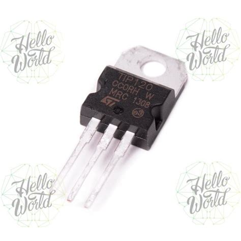 Transistor Darlington TIP120 NPN Hello World Electronics