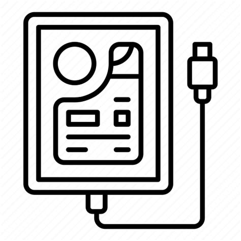 External Hard Drive Computer Device Electronic Hardware Icon