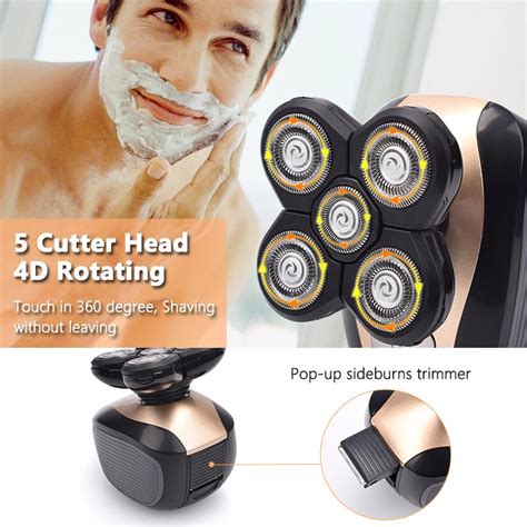 Cheap 4d New 5 In 1 Floating Head Mens Electric Shaver Portable