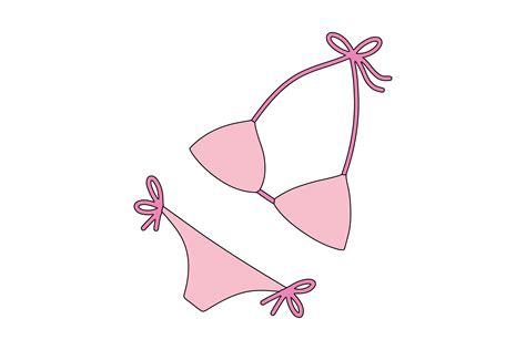 Summer Bikini Fill Line Icon Graphic By Kindaweird Studio Creative Fabrica