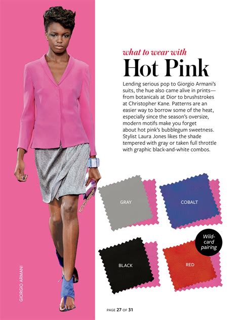 Hot Pink Colour Combinations Fashion Instyle Color Crash Course