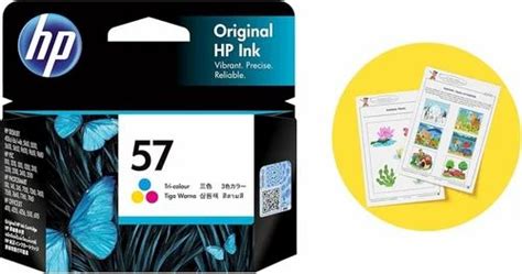 hp  tri color original ink cartridge caa  rs  deskjet ink