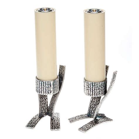 Pair of modern candle holders | online sales on HOLYART.com