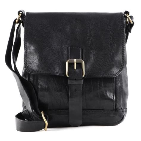 Campomaggi Crossbody Bag Nero Sac Paule Bandouli Re