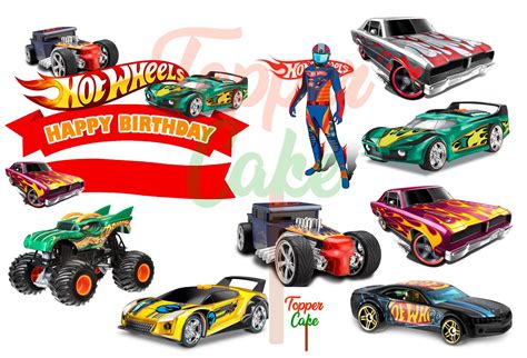 Topper Cake Hot Wheels Gratis Tambah Nama Ingin Cod Silakan Chat Dulu Lazada Indonesia
