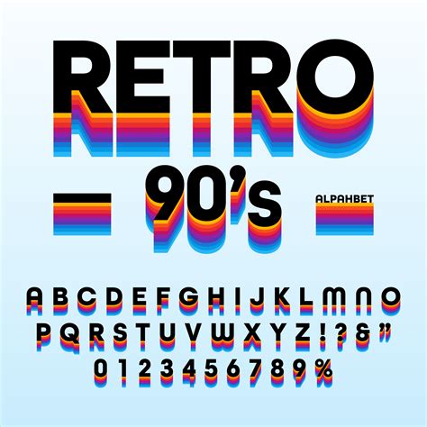 90s Letter Font