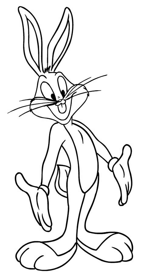 Desenho Do Pernalonga Para Desenhar - Desenhos do Pernalonga para colorir - Bora Colorir