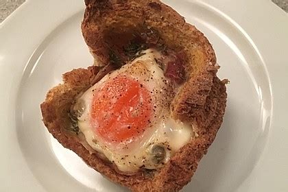 Gebackene Toast Muffins Mit Ei Und Speck Von Feuervogel Chefkoch De