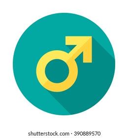 Male Sex Symbol Icon Long Shadow Stock Vector Royalty Free 390889570 Shutterstock