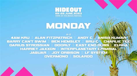 Lineup - Hideout Festival 2024