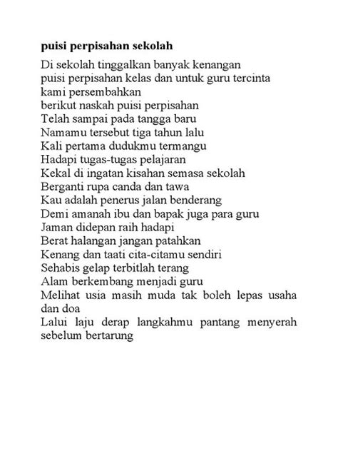 15 Contoh Puisi Tentang Sekolah Dan Pendidikan Yang Singkat Kreatif