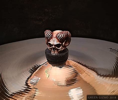 Green Gizmo Grim Series Spite Skull Topper Bonewhite Reverb