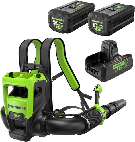 amazoncom greenworks  backpack leaf blower  cfm mph