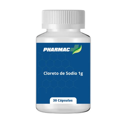 Qual O Nome Popular Do Cloreto De Sódio - Cloreto de Sódio 1g - 30 Cápsulas (Ref. 6-2151)