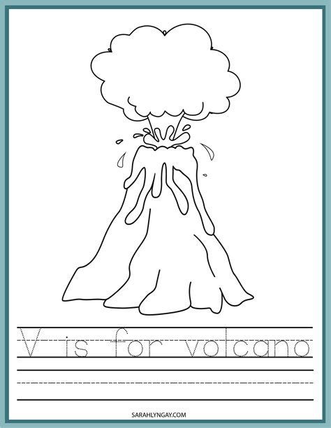 volcano volcano printable set volcano facts instant